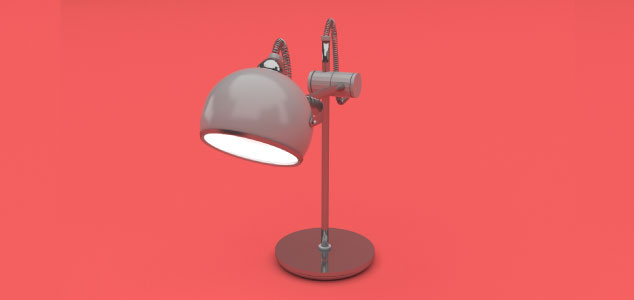 Projeto Modelagem 3D luminária de mesa